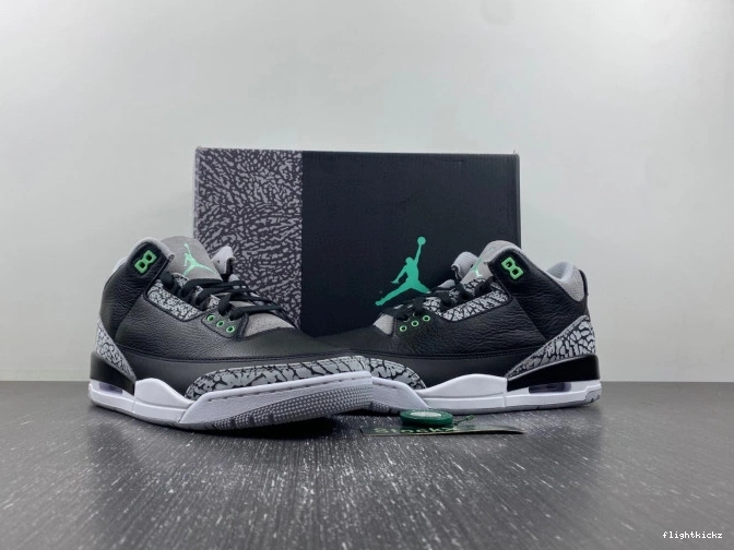 Green Jordan 3 Air Glow CT8532-031 0813